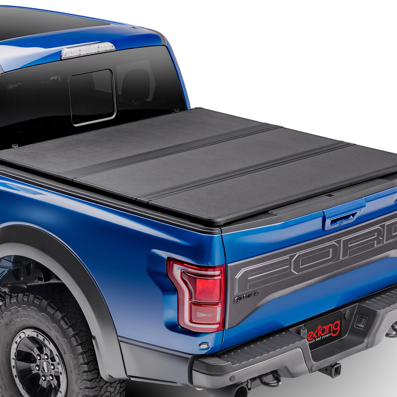 Load image into Gallery viewer, Extang® • 84704 • Solid Fold 2.0 • Hard Tri-Fold Tonneau Cover • Ford F-150 8&#39; 21-23 - RACKTRENDZ
