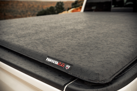 Extang® • 77422 • Trifecta E-Series • Soft Tri-Fold Tonneau Cover • Ram 1500 NB 6'4" 19-22 without RamBox &amp; Multifunction Tailgate - RACKTRENDZ