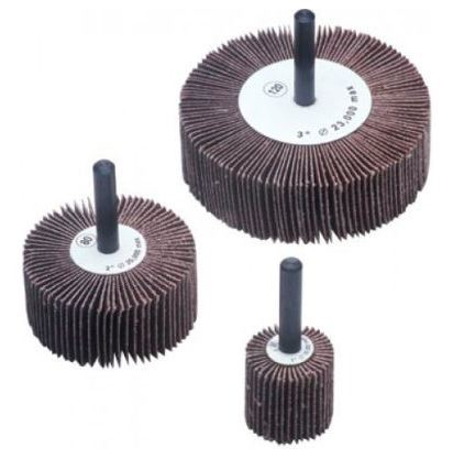 Abrasifs extrêmes RD71149-10 - (10) Roue à lamelles 3" x 1" x 1/4" 80G Revêtement en oxyde d'aluminium