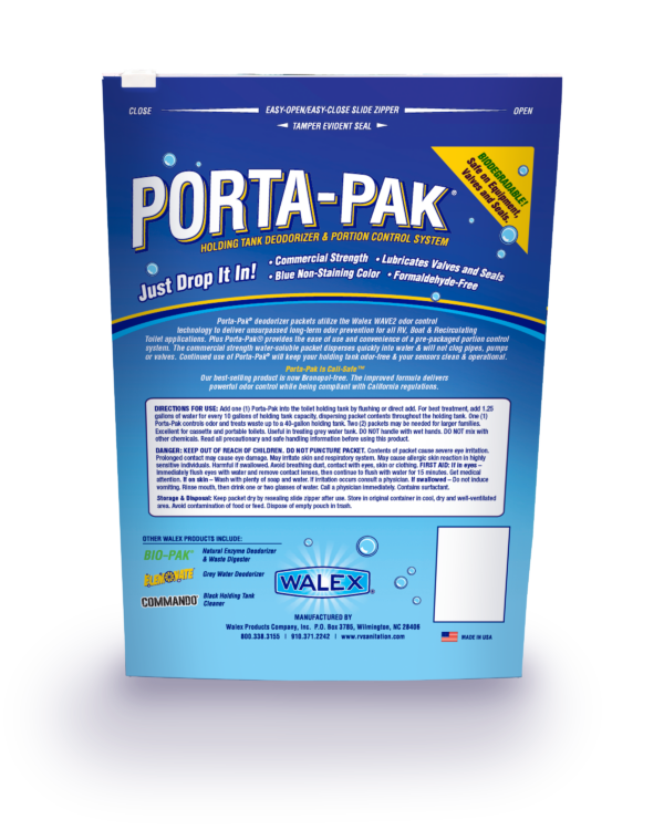 Load image into Gallery viewer, Walex PPRV10CA - Porta-Pak® RV Holding Tank Treatment - Fresh Scent - 10 per pack - RACKTRENDZ
