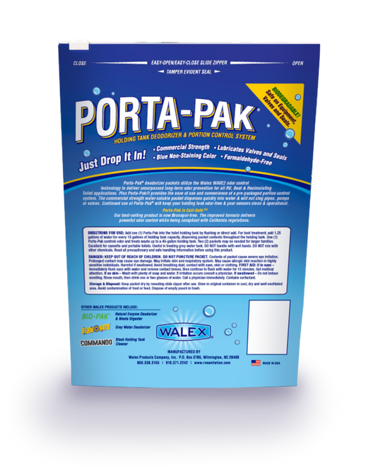 Walex PPRV10CA - Porta-Pak® RV Holding Tank Treatment - Fresh Scent - 10 per pack - RACKTRENDZ