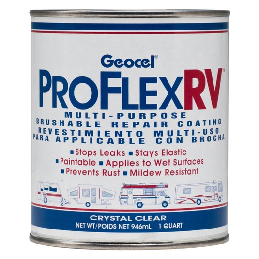 Geocel GC23800 - Pro Flex 32 oz. Fibered Multi-Purpose Crystal Clear Roof Coating - RACKTRENDZ