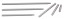 Genius Tools 2144 - 5/16" Hex Shank, 4mm Hex Screwdriver Bit, 30mmL