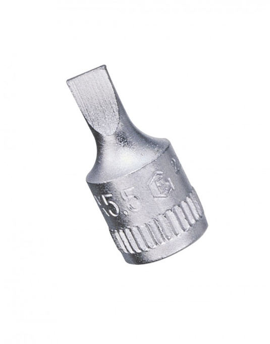 Genius Tools 222685 - 1.6 × 8.5mm Slotted Head Hand Socket, 1/4" Drive