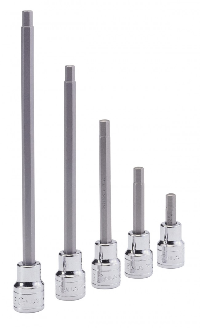 Load image into Gallery viewer, Genius Tools 310+2147 - 3/8" Drive 7mm Hex Bit Socket, 50mm
