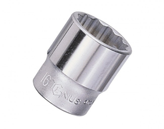 Genius Tools 333212 - Douille manuelle 3/8" 12 mm (12 pans)