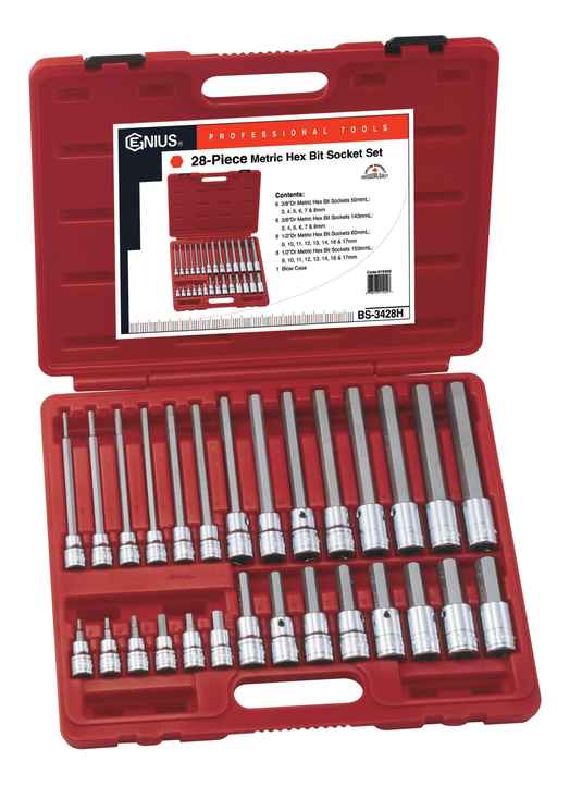 1/2"DR.16MM HEX 150MML BIT
