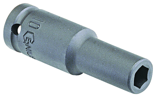 Genius 447809 - Douille à choc profonde 9 mm métrique molybdène 1/2" Drive 6 pt