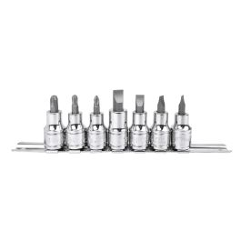 7PC 1/2" Dr. Slotted & Philips Bit Socket Set
