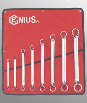 8PC COMB.OFFSET WRENCH SAE 1/4
