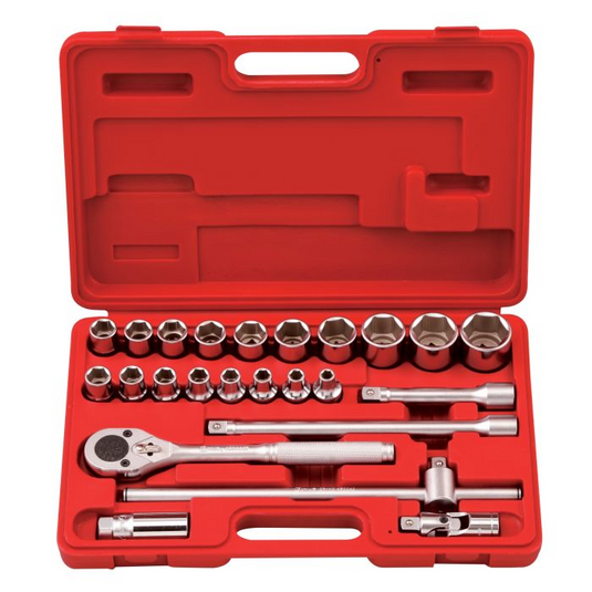 24PC 1/2" Dr. Metric Hand Socket Set