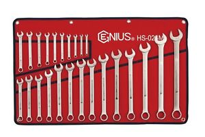 Genius HS-024M - Jeu de 24 clés mixtes métriques
