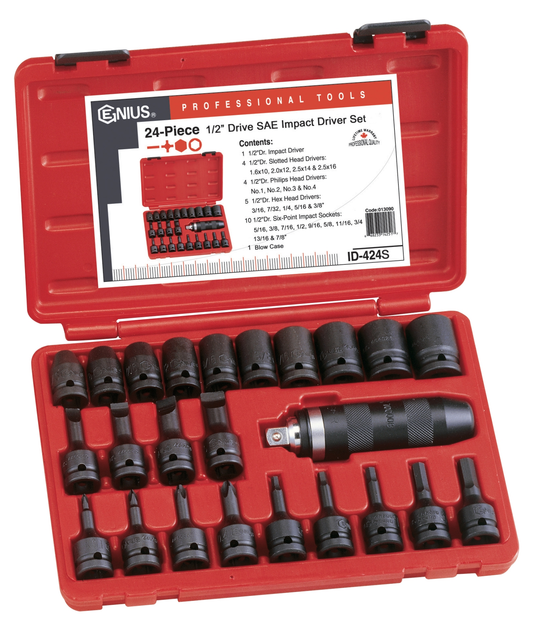24PC.3/8"DR.SAE IMPACT DRIVE