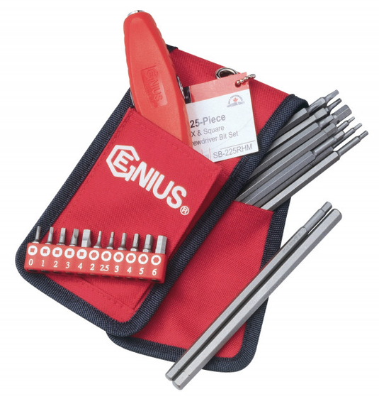 25PC Metric Hex & Square Screwdriver Bit Set