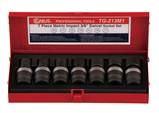 7PCS MET.IMPACT SWIVEL SKT 10
