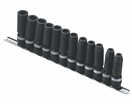 12PC 3/8" Dr. Metric Swivel Deep Impact Socket Set