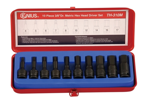 TOURNEVIS MÉTRIQUE À TÊTE HEXAGONALE 3/8DR