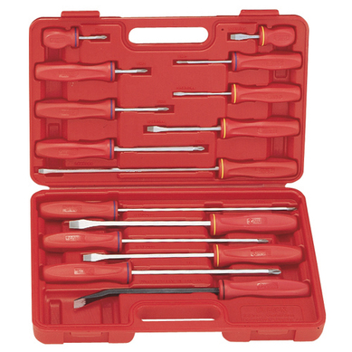15PC SCREWDRIVER /PRY BAR 12"