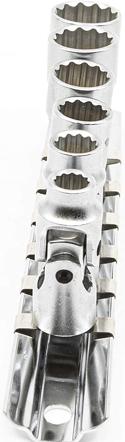 Genius US-206S - Jeu de douilles universelles SAE à prise 1/4" - 6 pièces