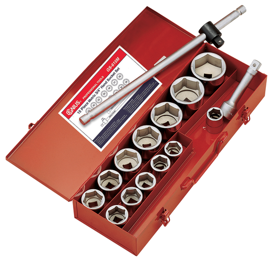 15PC, 3/4"DR GENIUS SKT SET