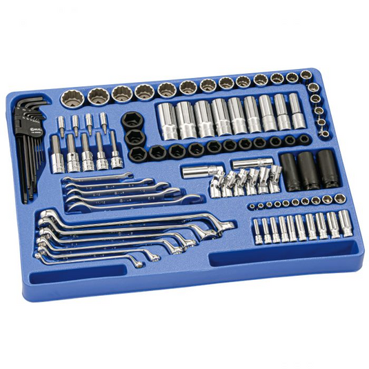 Genius MS100S - Jeu d'outils Dr. SAE 1/4" et 1/2" (100 pièces)