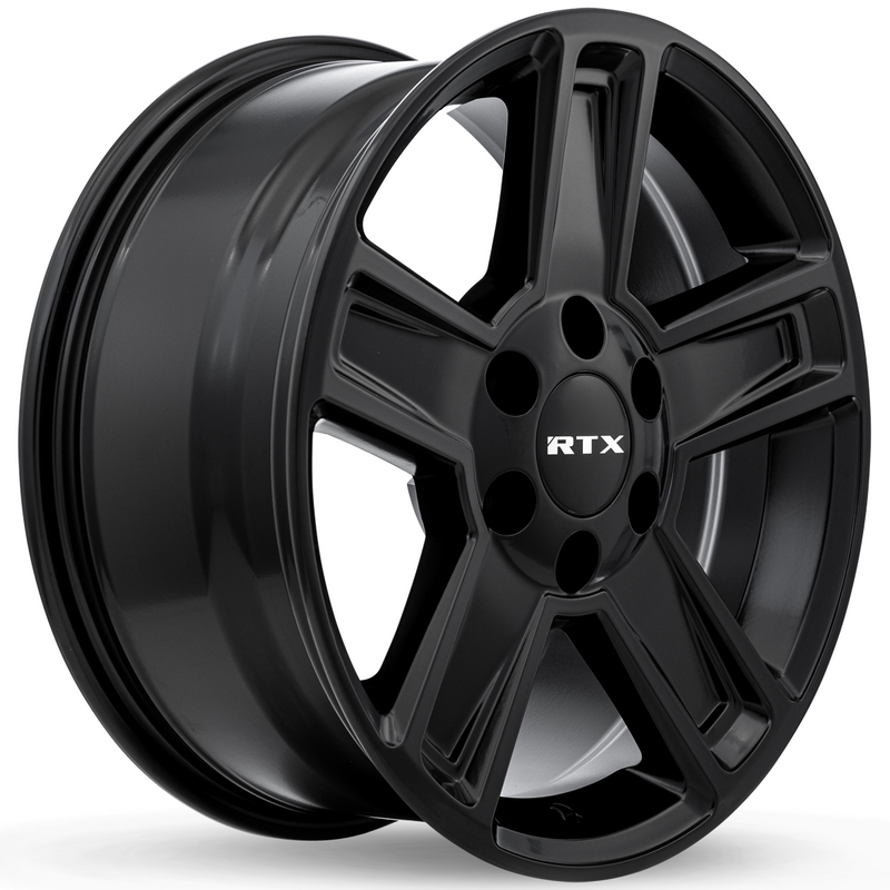 Chargez l&#39;image dans la visionneuse de la galerie, RTX® (RTX) • 082177 • Glacier • Noir satiné • 17x8 5x139.7 ET15 CB78.1
