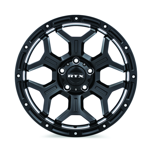 RTX® (Offroad) • 083115 • Goliath • Noir satiné avec rivets fraisés • 20x9 6x135 ET0 CB87.1