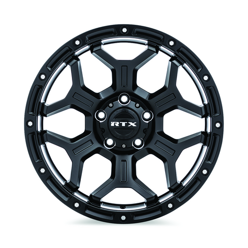 RTX® (Offroad) • 083113 • Goliath • Noir satiné avec rivets fraisés • 18x9 5x127 ET-15 CB71.5