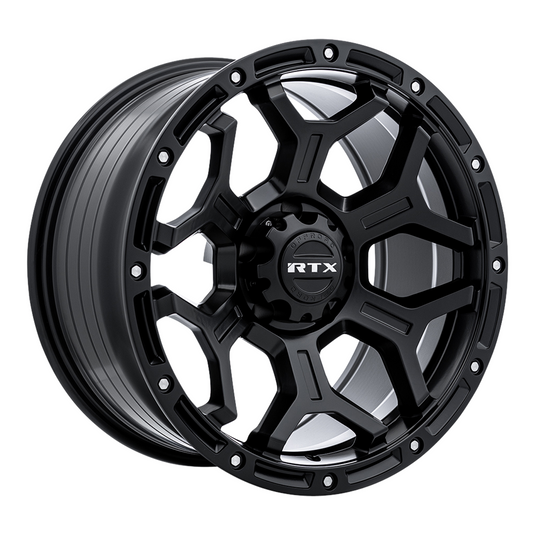 RTX® (Offroad) • 083114 • Goliath • Noir satiné avec rivets fraisés • 20x9 6x139.7 ET0 CB106.1