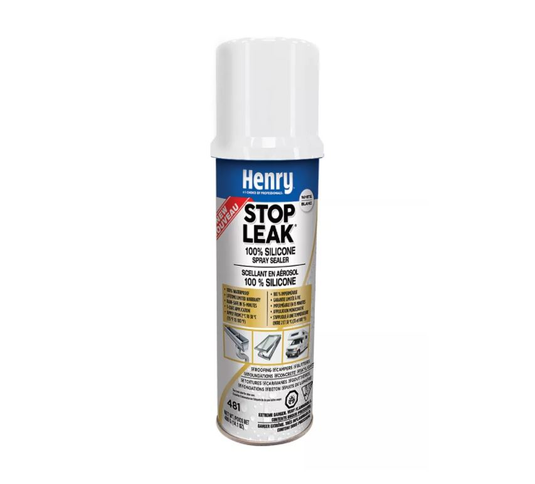 Henry Company HE481W077 - Stop Leak 100% Silicone Aerosol Spray White - RACKTRENDZ