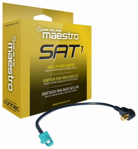 Maestro HRN-ANT-SAT1 - SAT1 FAKRA to Aftermarket SMB Satellite Radio Antenna Adaptor - RACKTRENDZ