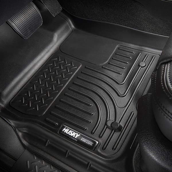 Load image into Gallery viewer, Husky Liners® • 98691 • WeatherBeater • Floor Liners • Black • First &amp; Second Row - RACKTRENDZ
