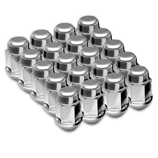 RTX® • KITN0806-5 • Lug Nut Kits • Hex Lug Nuts • 20 Nuts • Chrome • Conical • 12M X 1.25