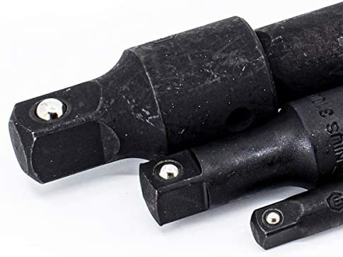Genius IE-2349 - Jeu de barres d'extension à billes en acier à impact (9 pièces) 1/4"-3/8"-1/2