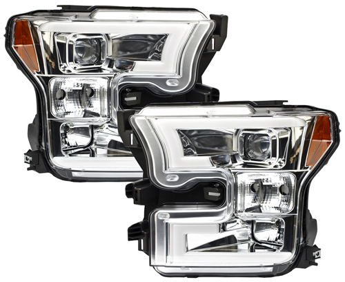 Headlight Chrome F150-250 Ld 15-17 - RACKTRENDZ