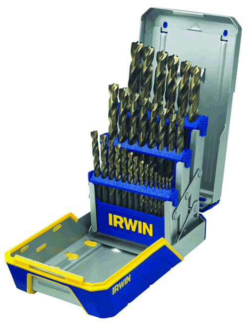 Irwin Tools 3018005 - Jeu de forets à index métallique de 29 pièces