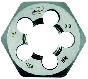 Irwin Tools 9727ZR - Hexagon Metric Die (HCS) 6 mm - 1 mm