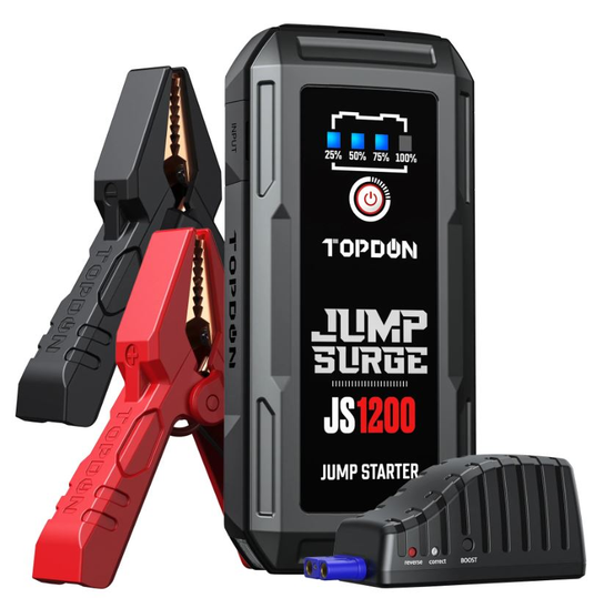 Topdon JS1200 - JumpSurge 1200, Peak Amp Jump-Starter and power bank