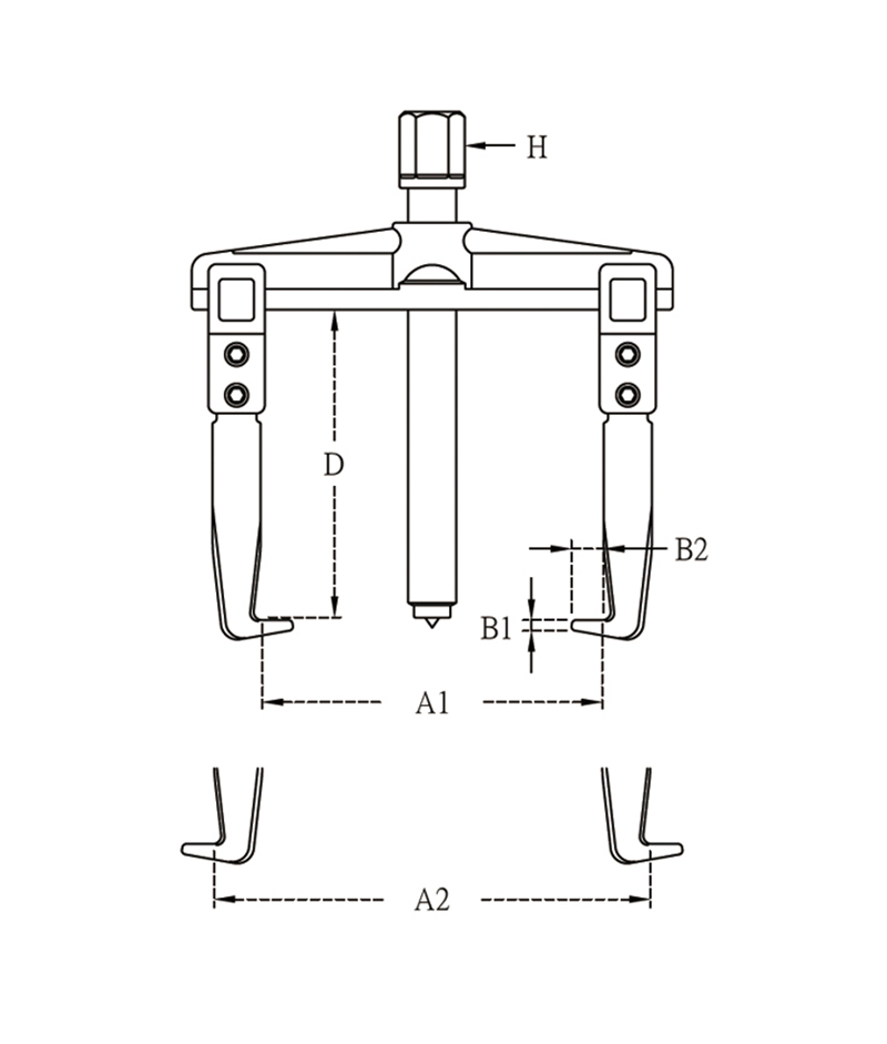 Load image into Gallery viewer, TWO ARM GEAR PULLER 120MM
