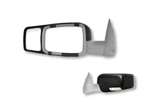 K-Source 80710 - (Pair) Snap N Zap Towing Mirror for Dodge Ram 1500 09-18, 2500/3500 10-19 - RACKTRENDZ