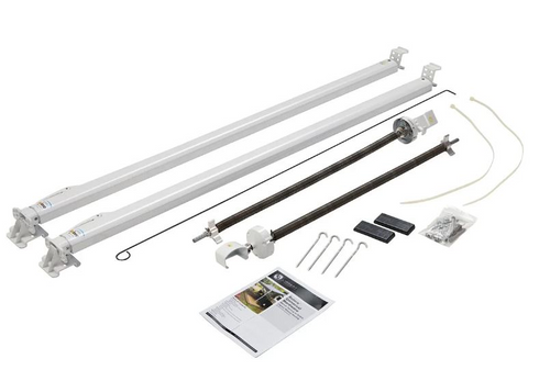 Lippert Components 434716 - Universal White Short Arm & Awning Hardware Kit for Solara Classic - RACKTRENDZ