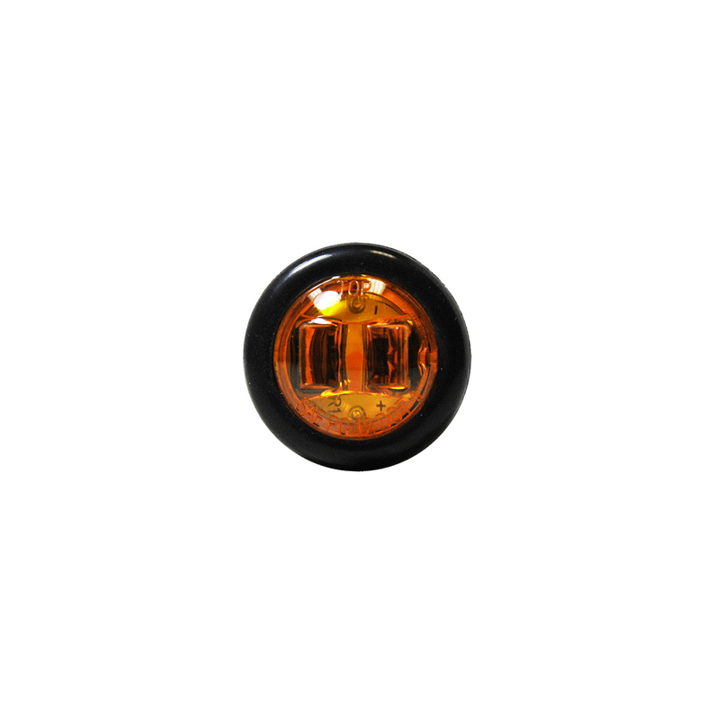 Load image into Gallery viewer, Uni-Bond LED0700A - 0.75&quot; Round Side Marker LED Light Amber - RACKTRENDZ
