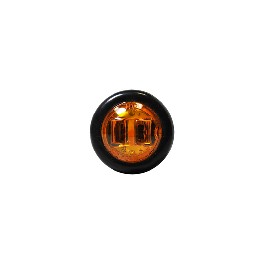 Uni-Bond LED0700A - 0.75" Round Side Marker LED Light Amber - RACKTRENDZ