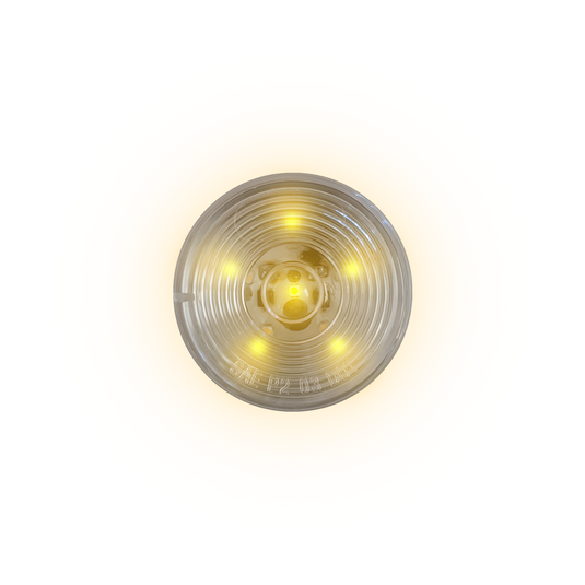 Uni-Bond LED2000C-6A - 2″ Round LED Marker Lamp – 6 Diodes Amber - RACKTRENDZ