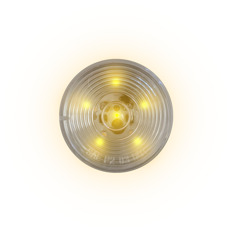Load image into Gallery viewer, Uni-Bond LED2500C-6A - 2.5″ Round LED Marker Lamp – 6 Diodes Amber - RACKTRENDZ
