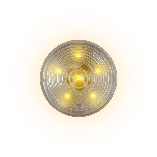 Uni-Bond LED2500C-6A - 2.5″ Round LED Marker Lamp – 6 Diodes Amber - RACKTRENDZ
