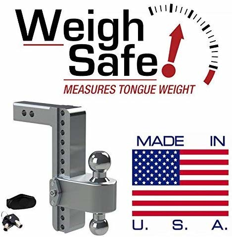 Weigh Safe LTB10-2 - Turnover Ball 10" Drop Hitch with 2" Shank - RACKTRENDZ