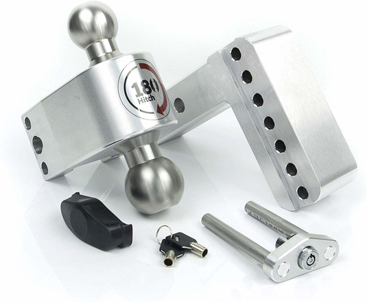 Weigh Safe LTB4-2 - Turnover Ball 4" Drop Hitch with 2" Shank - RACKTRENDZ