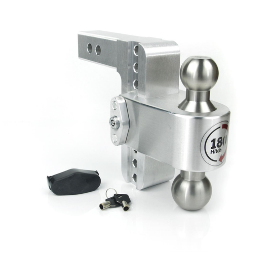 Weigh Safe LTB6-2 - Turnover Ball 6" Drop Hitch with 2" Shank - RACKTRENDZ