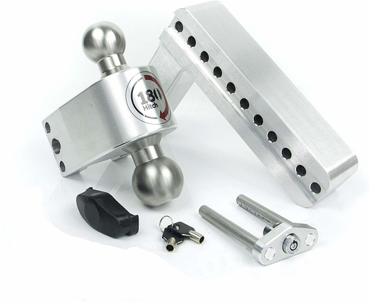 Weigh Safe LTB8-2 - Turnover Ball 8" Drop Hitch with 2" Shank - RACKTRENDZ